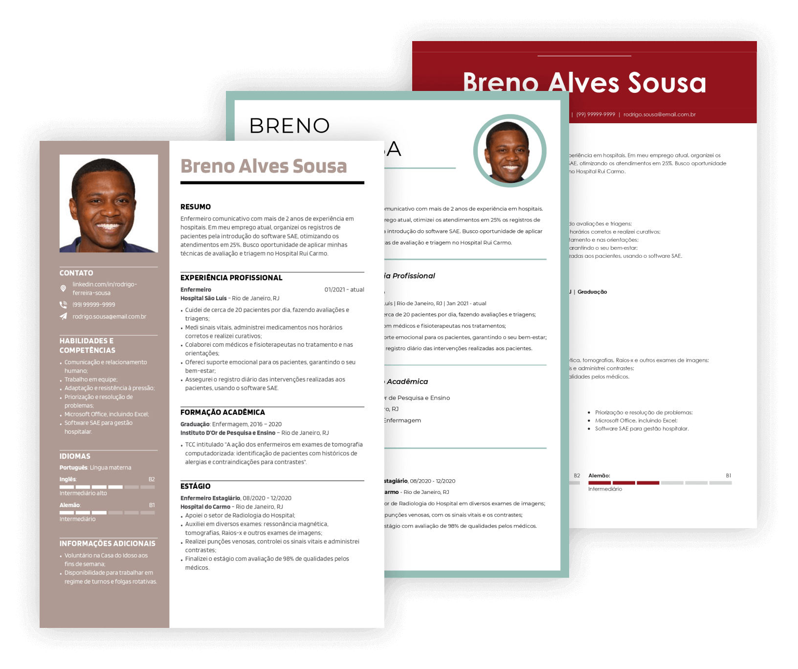 Criação de currículos profissionais